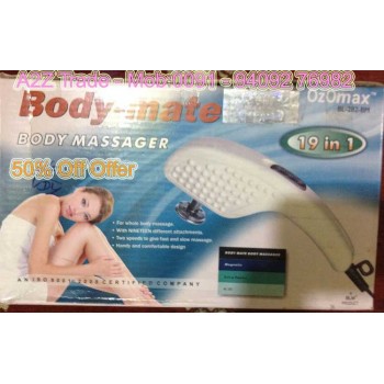 Body Mate - 19 in 1 Full Body Massager with Powerful Motor,MrpRs.1999/- On 50% Discount With Quantium Sience Scaler Pendent(Mrp Rs.999/-) Free ,